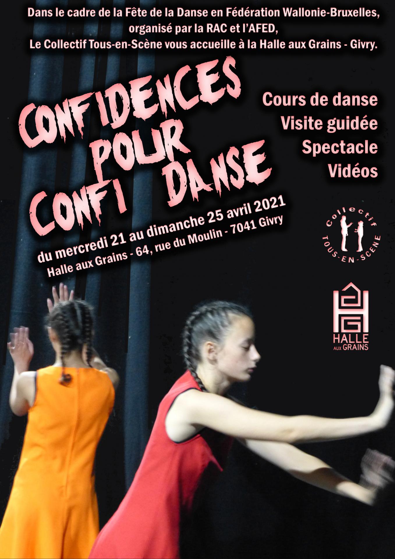 Affiche confidences pour confi danse